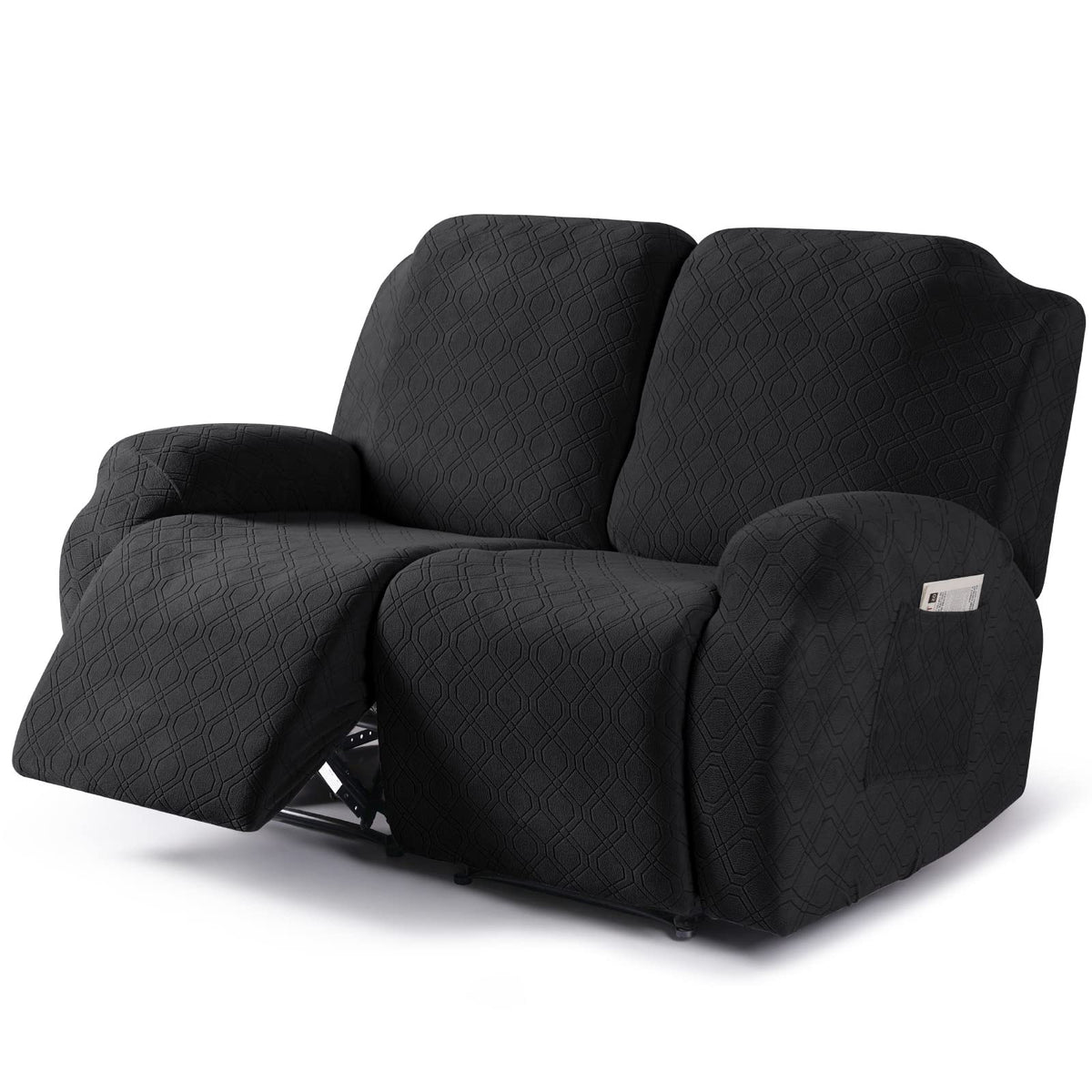 VANSOFY Stretch Recliner Chair Cover, Slipcover, Dark Gray, 1 Seater