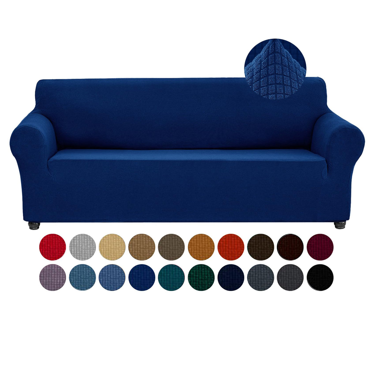 Joccun Stretch Chair Couch Cover,1-Piece Sofa Slipcover Spandex Jacquard Fabric Sofa Covers with Elastic Bottom,Washable Furniture Protector for Dogs,Cats,Kids(Armchair,Wide 35" - 55",Black)