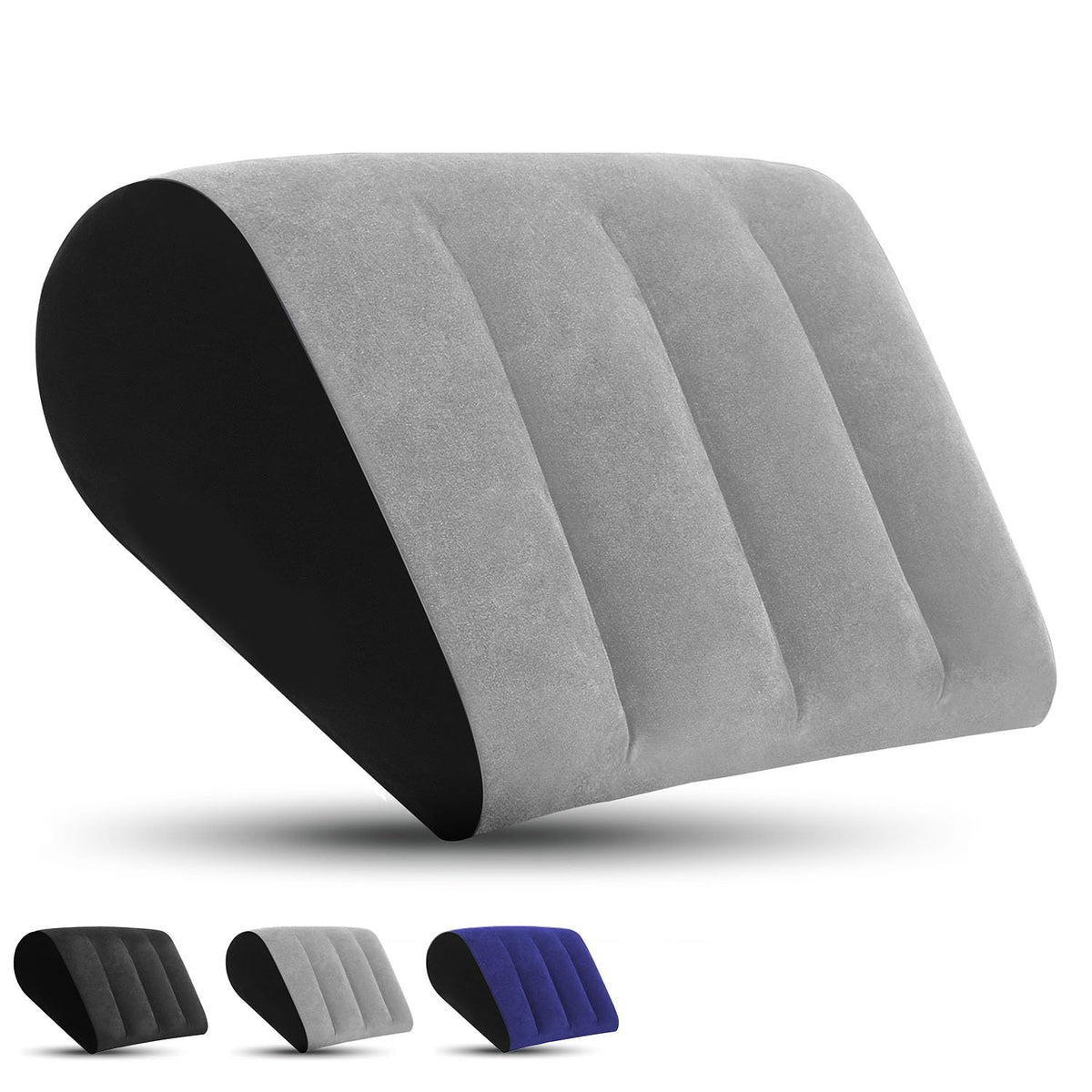 Portable Inflatable Wedge Pillow for Traveling - 2 Pack Body Positioner for Body Support,18in Adjustable Sleeping Cushion,Lightweight Bed Leg Elevation Partner Support Camping Pillows,Fast Inflation