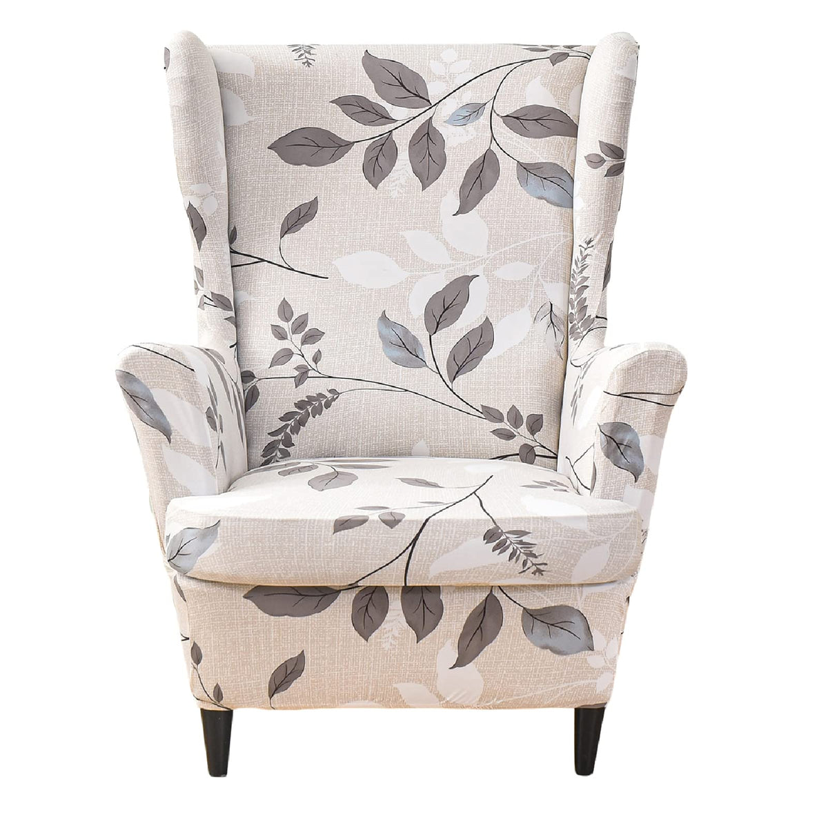 KRFOONN Stretch Wing Chair Slipcovers 2 Piece Wingback Chair Covers, A13