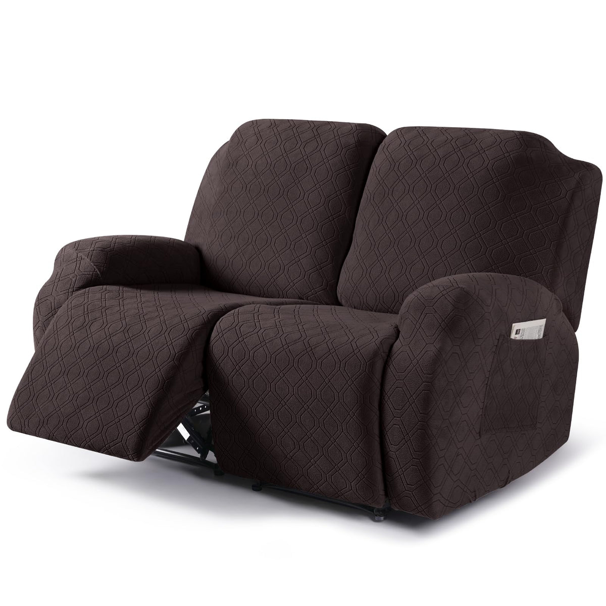 VANSOFY Stretch Recliner Chair Cover, Slipcover, Dark Gray, 1 Seater