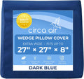 Circa Air Inflatable Wedge Pillow for Traveling – Travel Wedge Pillow for Sleeping. Extra Wide 27" Portable Bed Wedge Pillows for Sleep Apnea, Acid Reflux, Leg, Back and Knee Support, Blow up Wedge