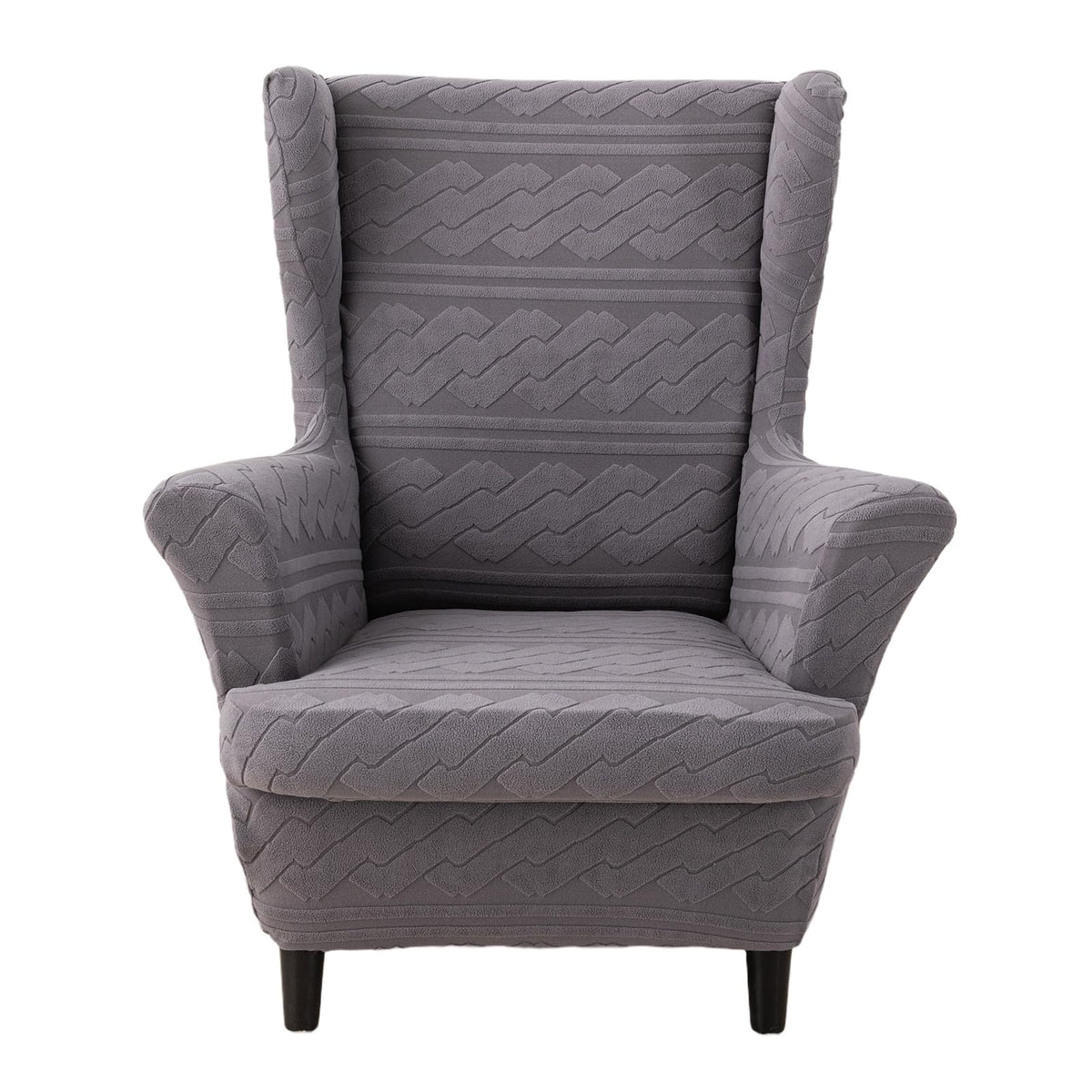 KRFOONN Stretch Wing Chair Slipcovers 2 Piece Wingback Chair Covers, A13