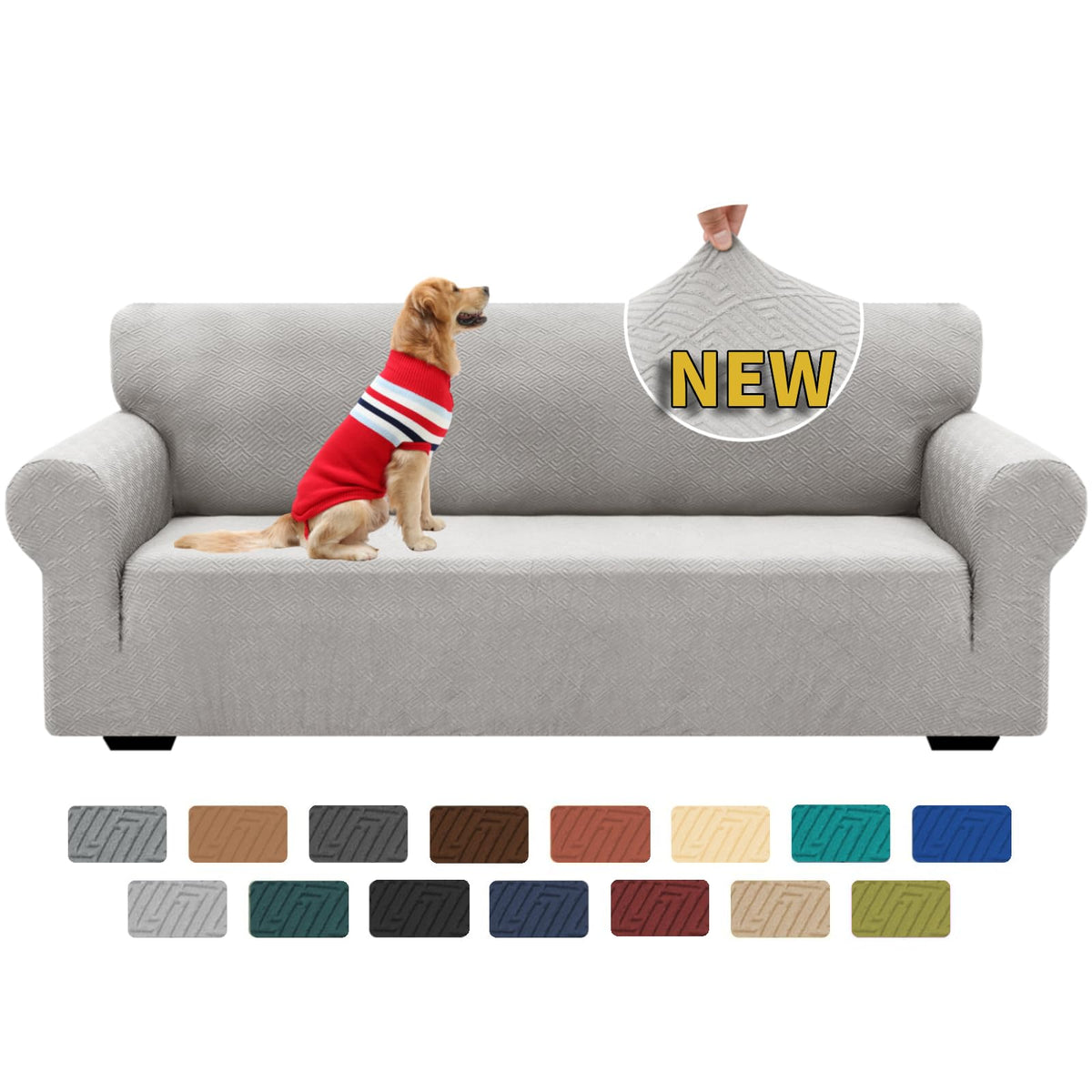 XINEAGE Stretch Jacquard Armchair Cover, Non Slip Sofa Slipcover for Dog