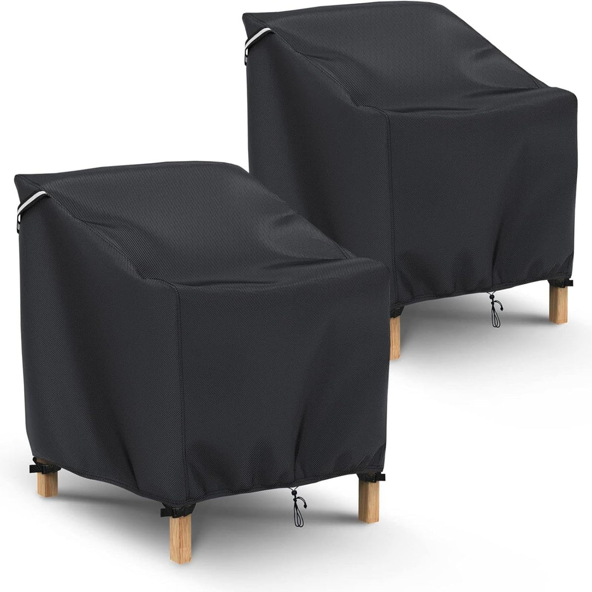 Gasadar Patio Chair Covers 2 Pack 32" W x 37" D x 36" H, Black