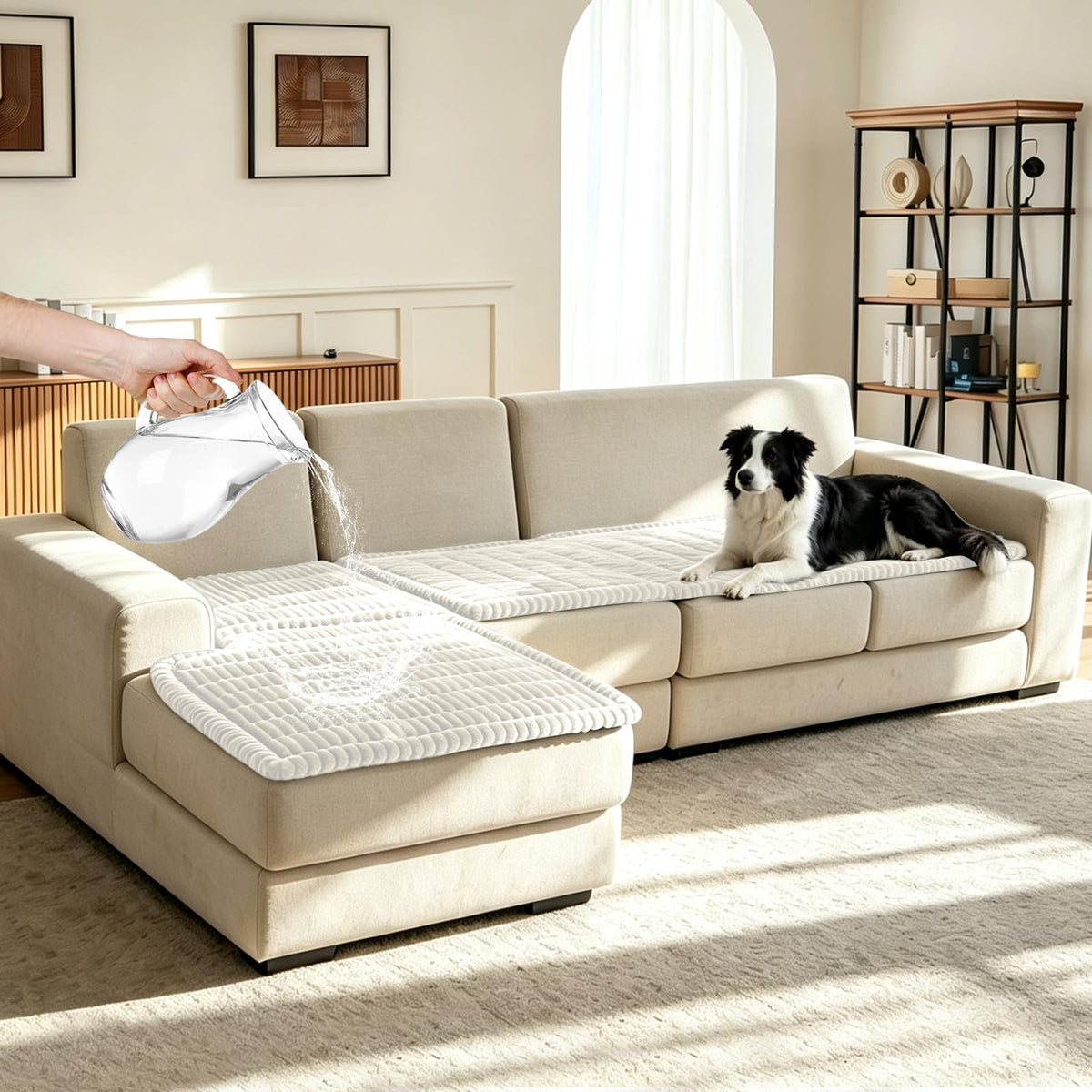 Waterproof Couch Cover for Dogs, Non Slip Washable Sofa Protector