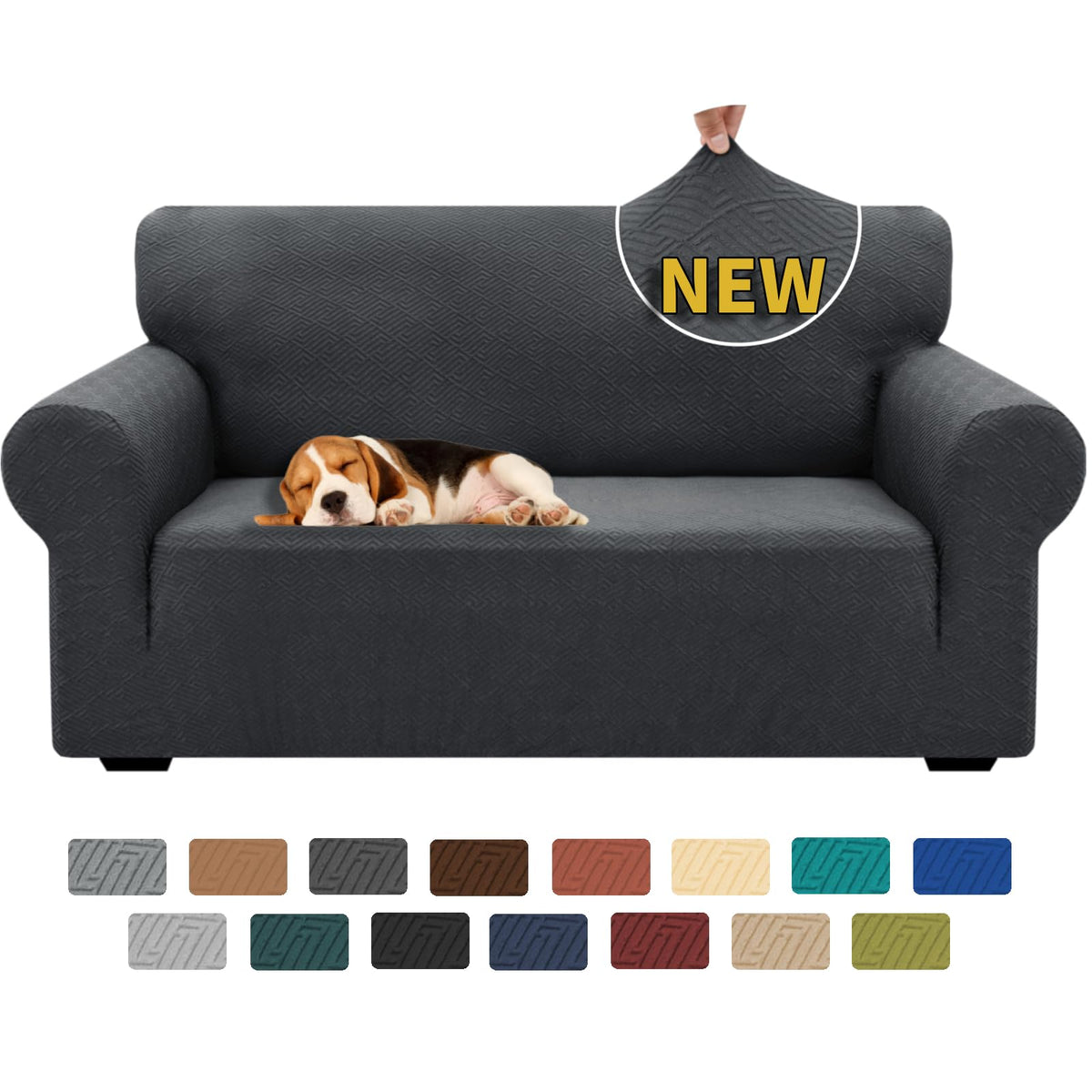XINEAGE Stretch Jacquard Armchair Cover, Non Slip Sofa Slipcover for Dog