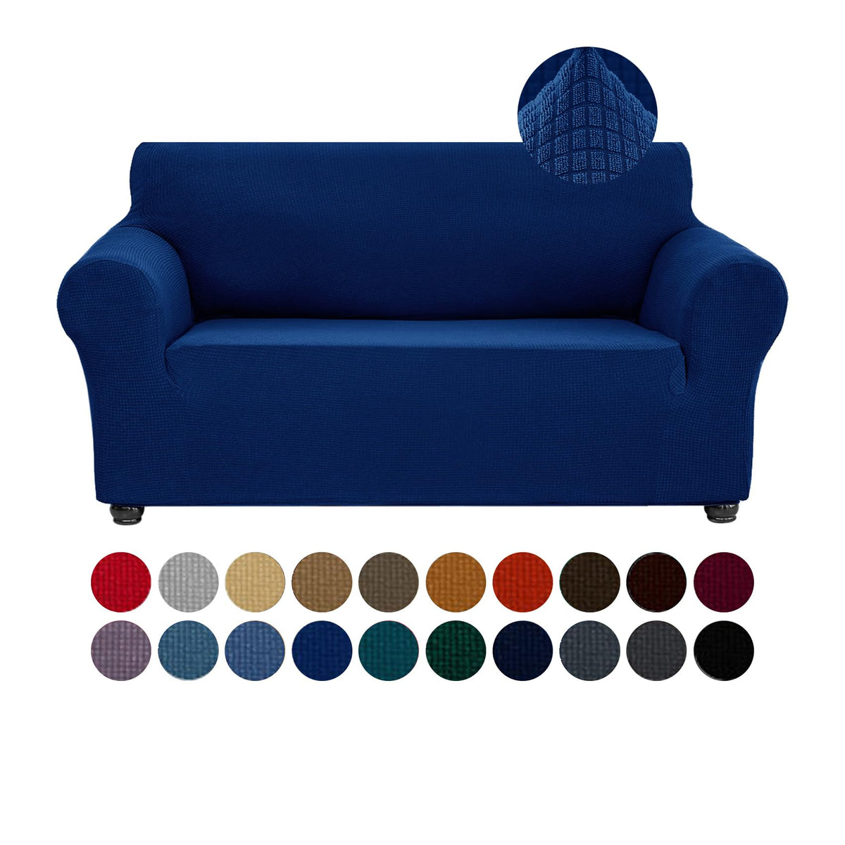 Joccun Stretch Chair Couch Cover,1-Piece Sofa Slipcover Spandex Jacquard Fabric Sofa Covers with Elastic Bottom,Washable Furniture Protector for Dogs,Cats,Kids(Armchair,Wide 35" - 55",Black)