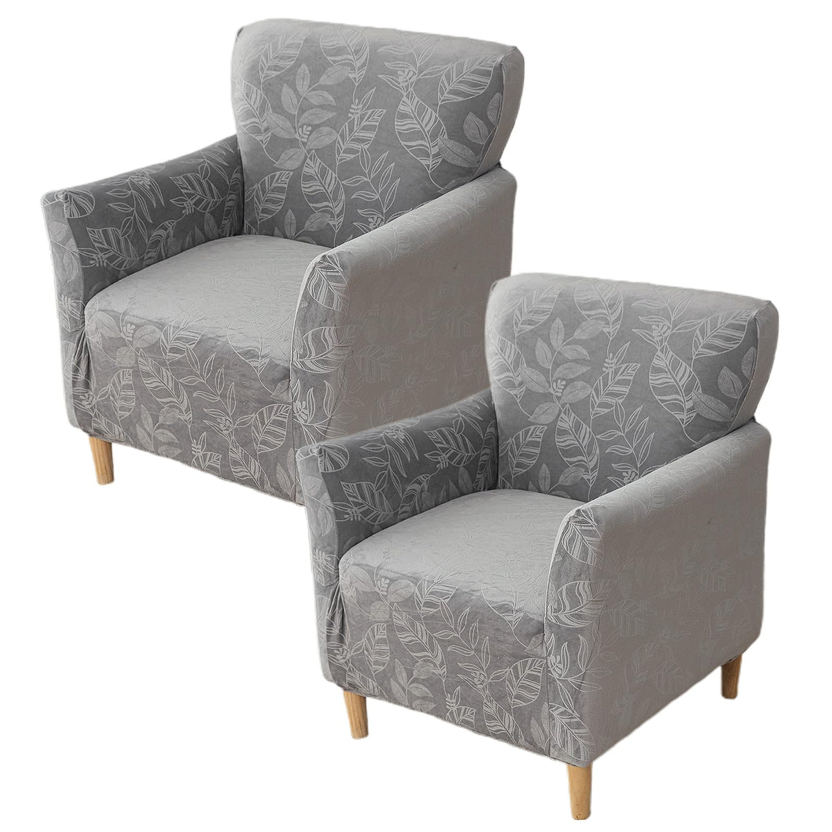 KRFOONN Chair Covers with Arms Armchair Slipcover for Living Room, Beige