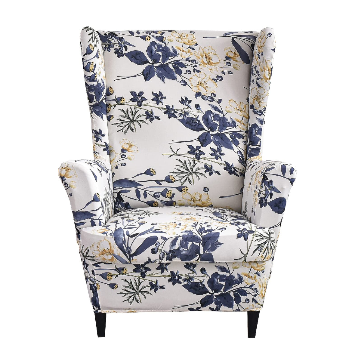 KRFOONN Stretch Wing Chair Slipcovers 2 Piece Wingback Chair Covers, A13