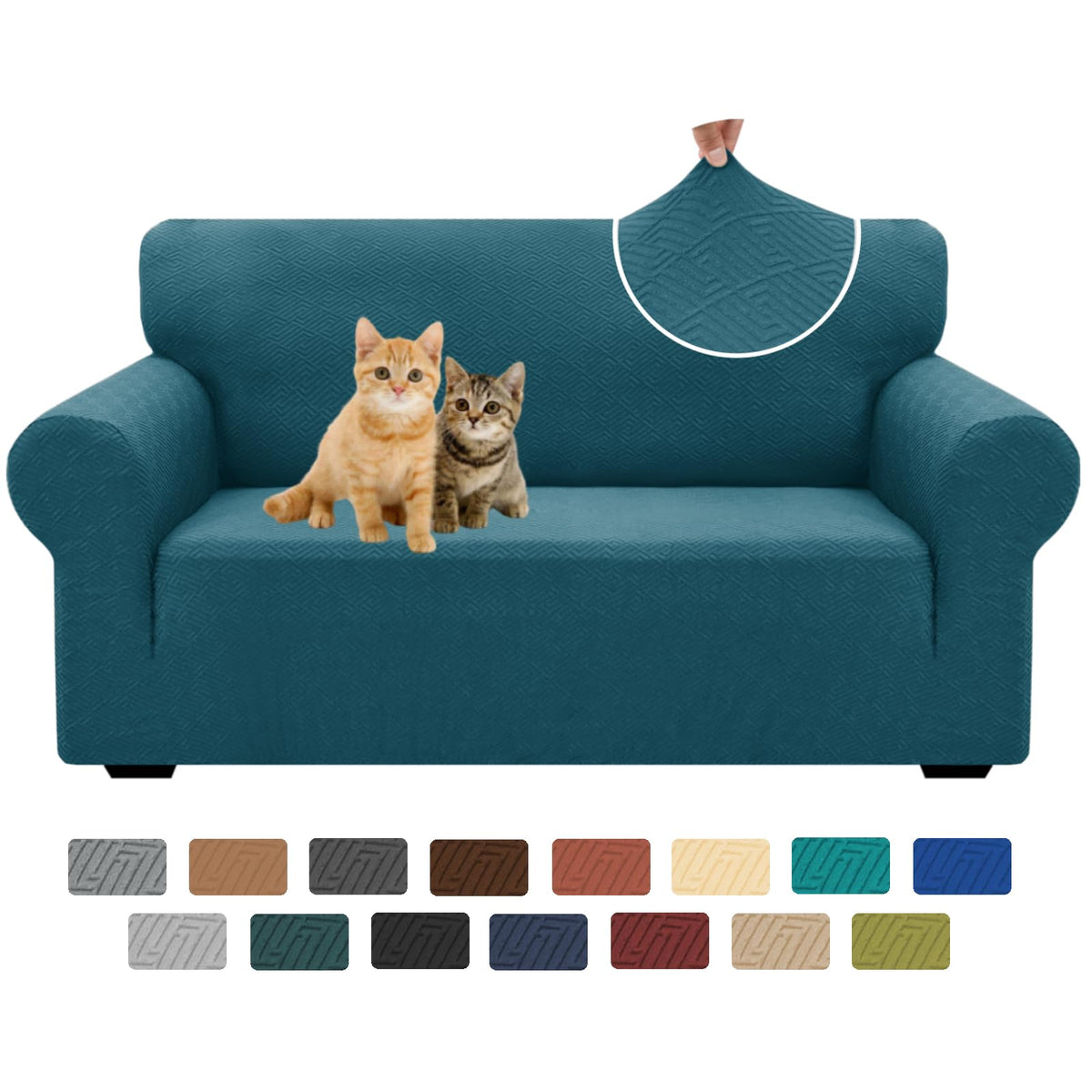 XINEAGE Stretch Jacquard Armchair Cover, Non Slip Sofa Slipcover for Dog
