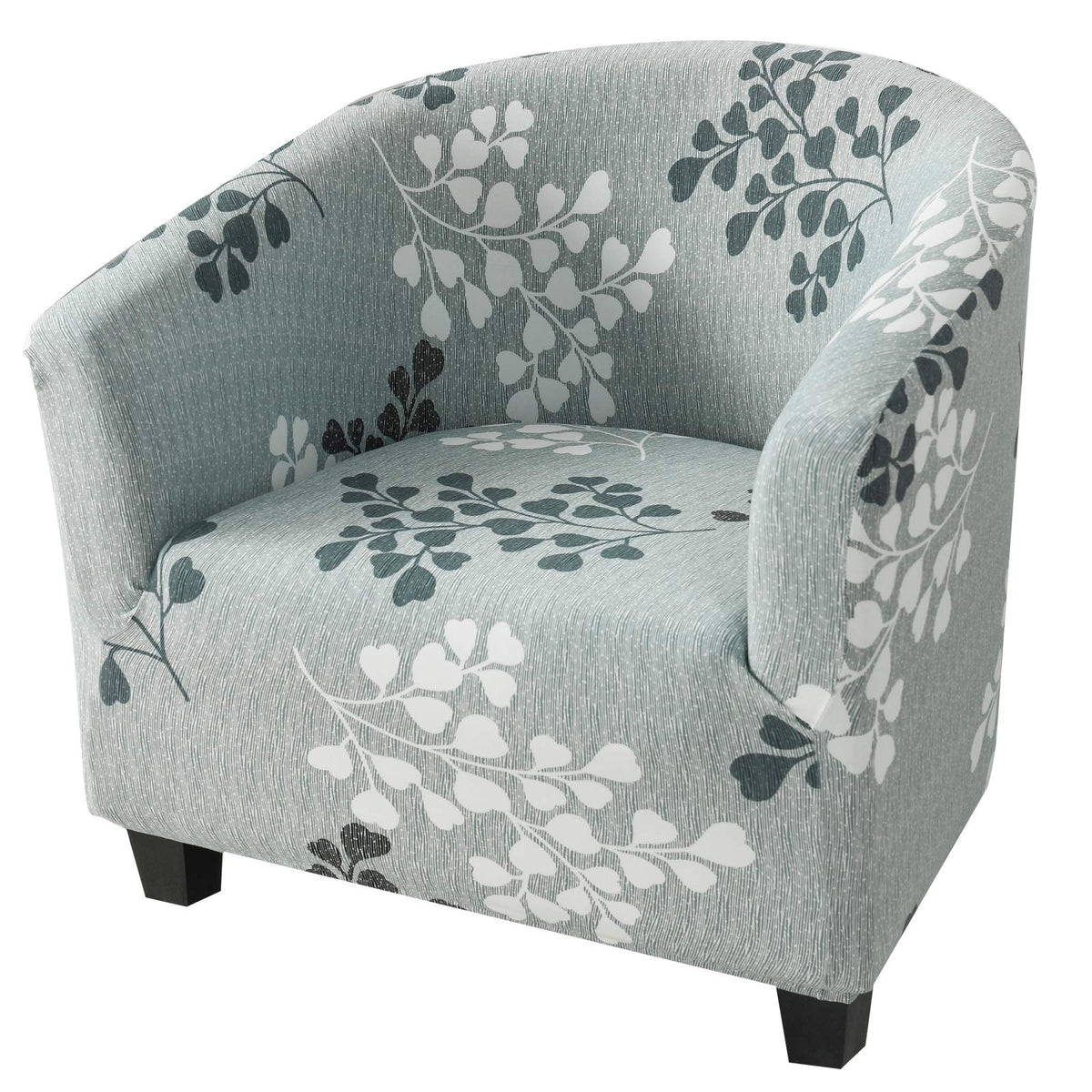 NILUOH Club Chair Slipcover Jacquard Tub Chair Cover Stretch Armchair Covers Sofa Cover Furniture Protector for Living Room (Jacquard Off-White)