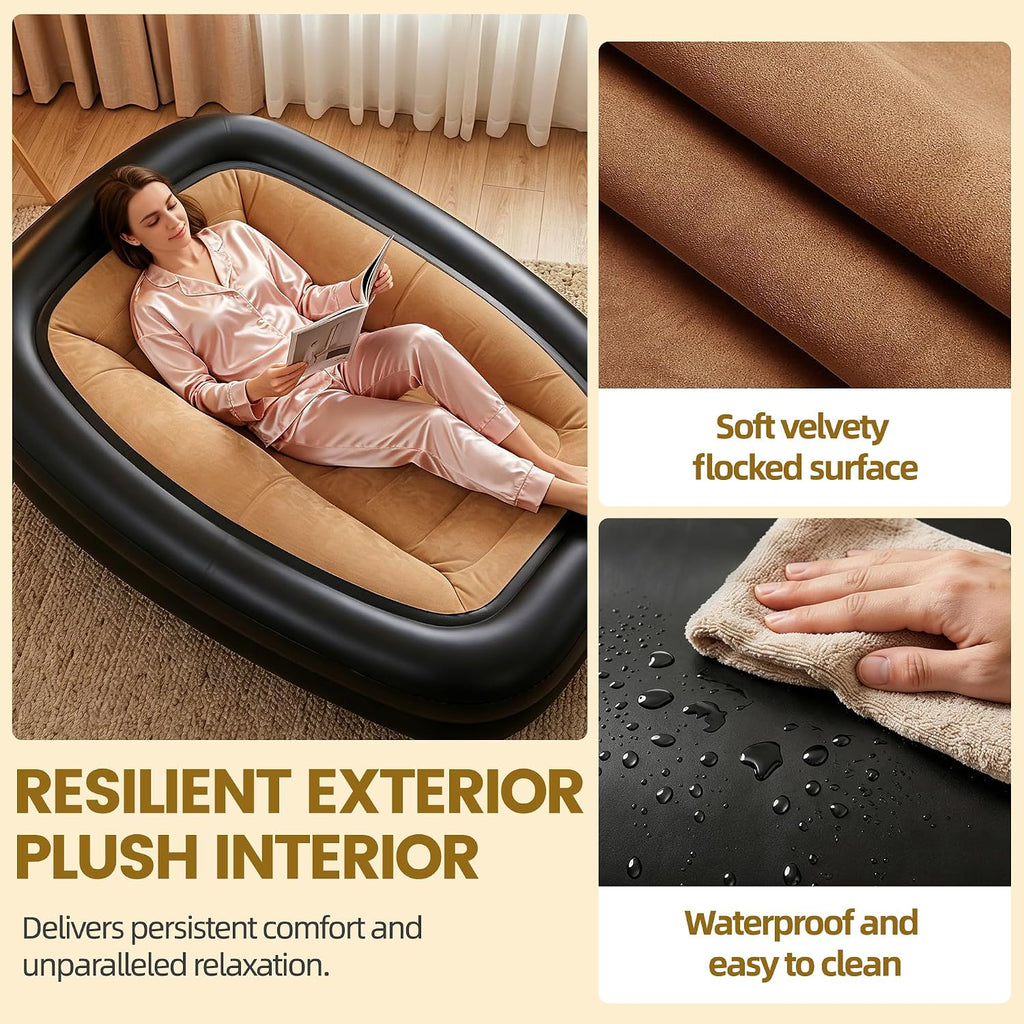 FluSing Blow Up Couch for Camping, Inflatable Chairs for Adults Heavy Duty