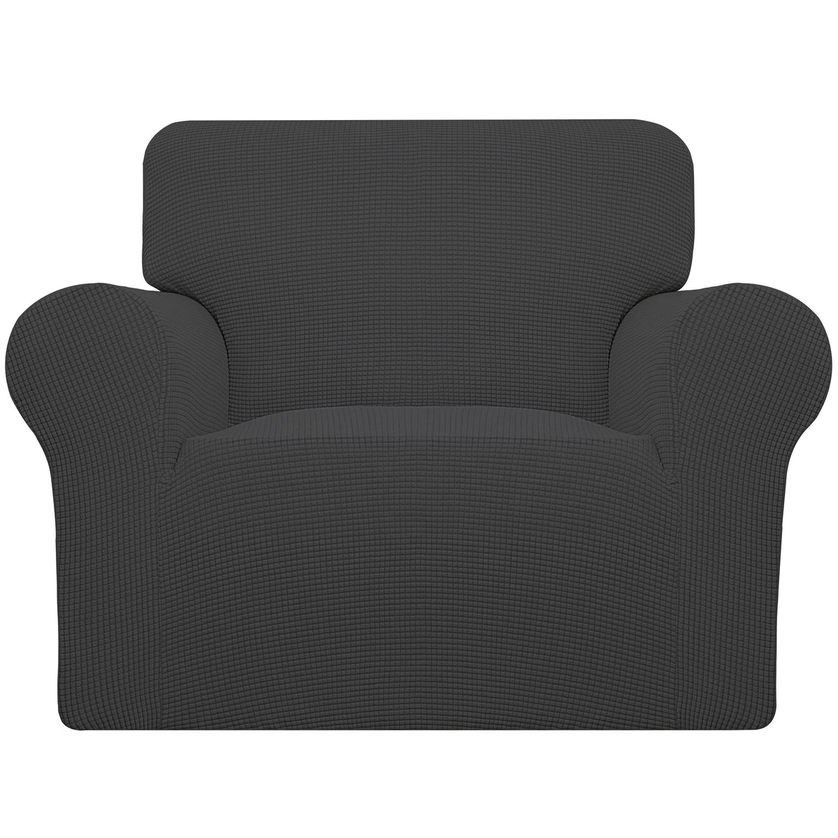 Easy-Going Stretch Chair Sofa Slipcover Washable Dark Gray