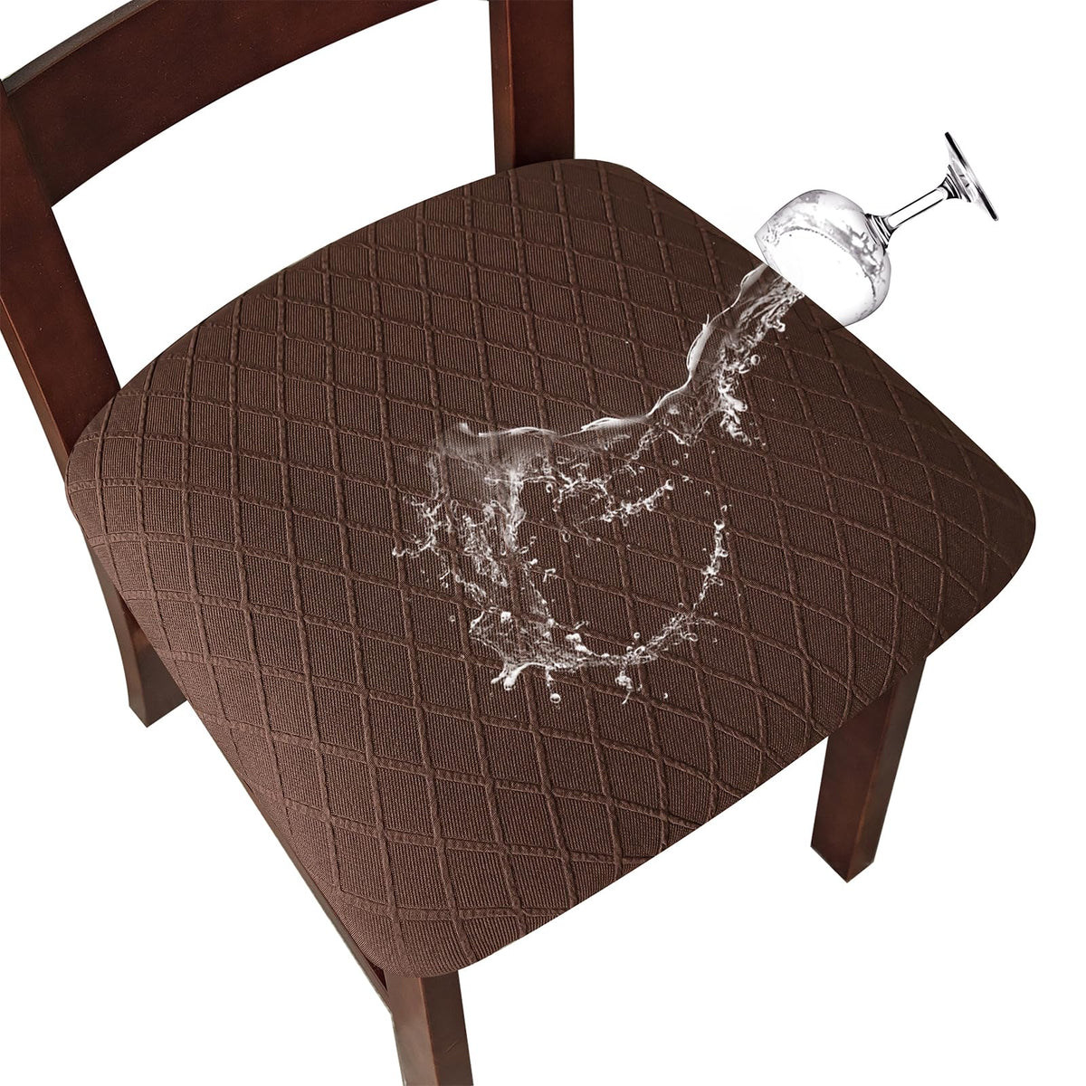 Genina Waterproof Seat Covers for Dining Room Chair Cushion Covers Set of 4