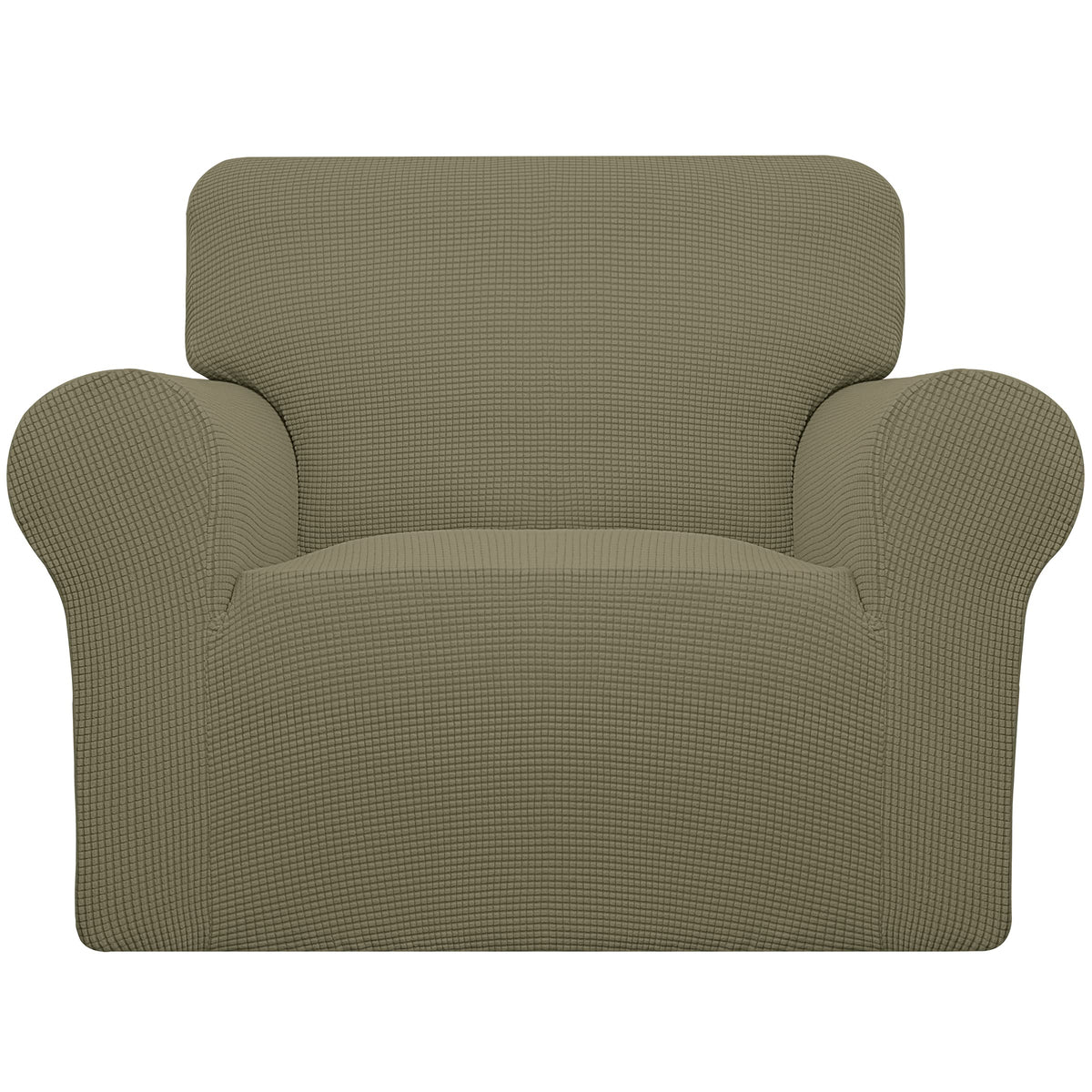 Easy-Going Stretch Chair Sofa Slipcover Washable Dark Gray
