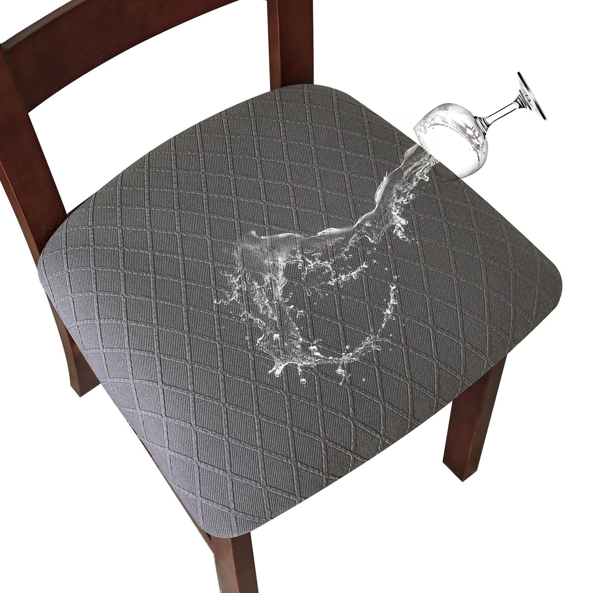 Genina Waterproof Seat Covers for Dining Room Chair Cushion Covers Set of 4