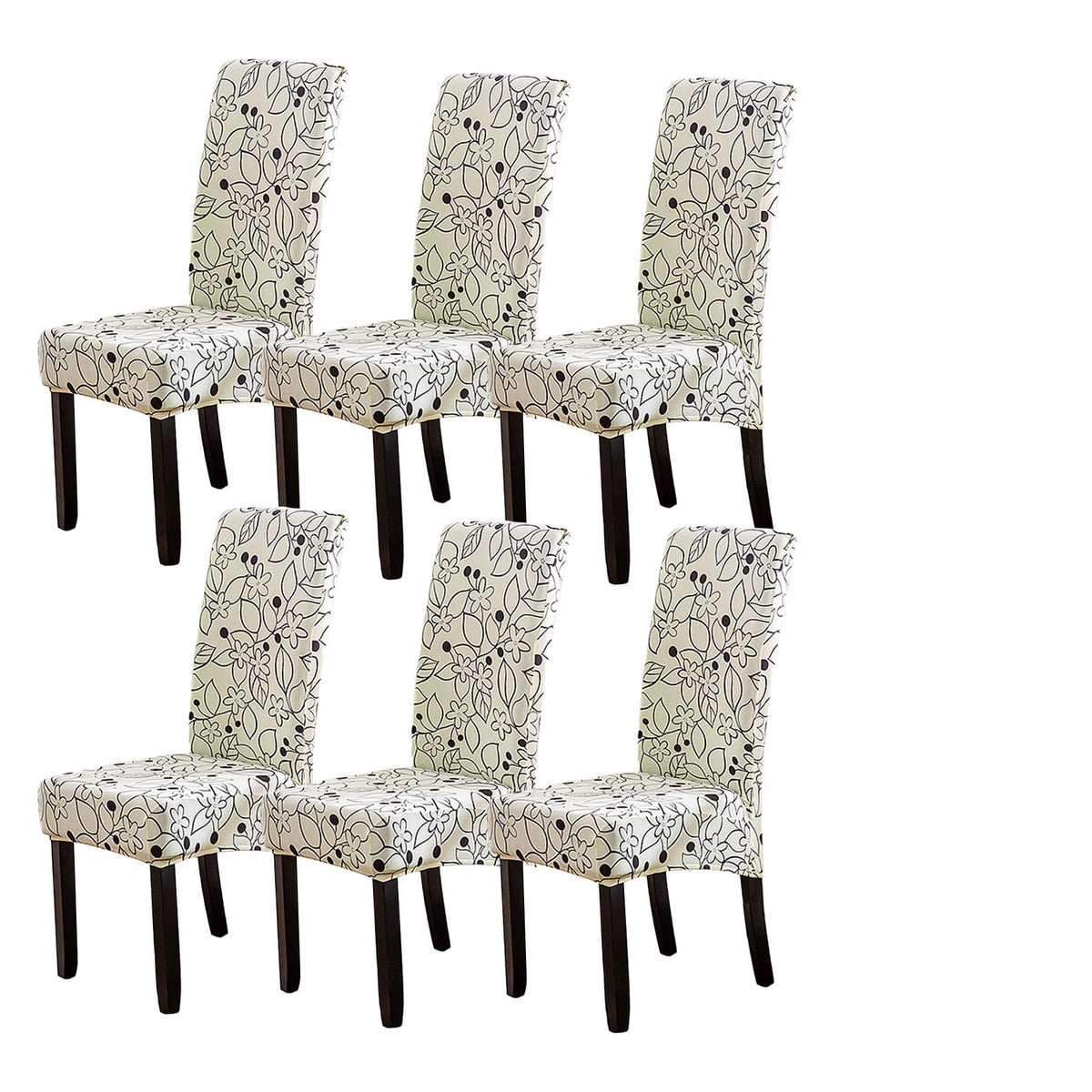 HZDHCLH Chair Covers for Dining Room Set of 4,Stretch Spandex Parsons Chair Slipcovers,Washable Anti-dust Chair Seat Covers for Kitchen,Wedding,Party (Beige, 4 Pack)