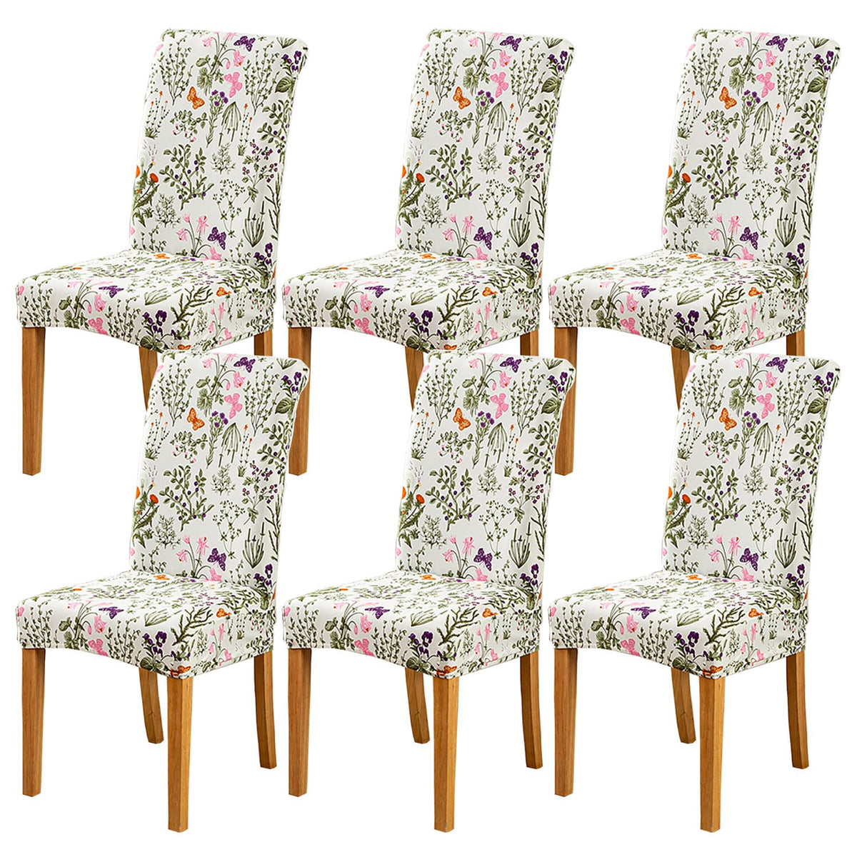 HZDHCLH Chair Covers for Dining Room Set of 4,Stretch Spandex Parsons Chair Slipcovers,Washable Anti-dust Chair Seat Covers for Kitchen,Wedding,Party (Beige, 4 Pack)