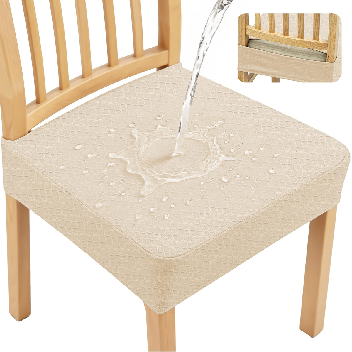 Dining Chair Covers, Stretch Seat Covers, Washable Furniture Protector