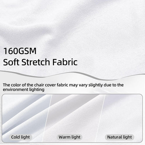 10 Packs White Spandex Stretch Folding Chair Covers Wedding Party