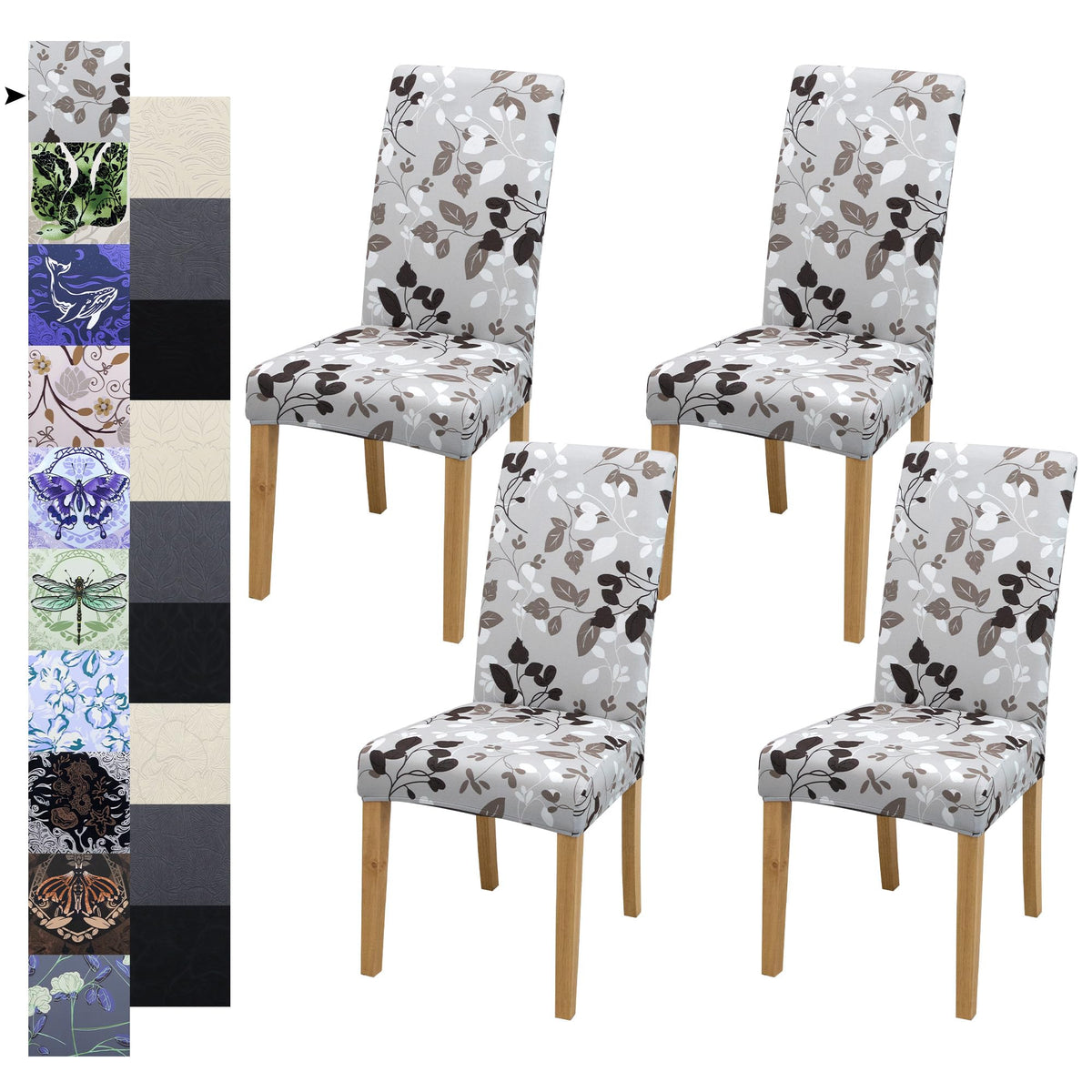 Velvet Dining Chair Covers,Dining Room Chair Covers Set of 6