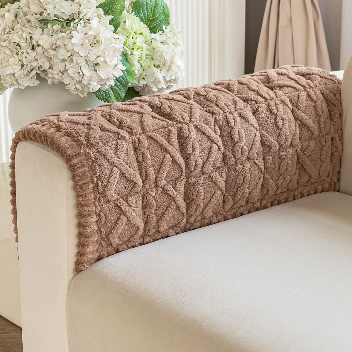 OstepDecor Couch Cover for Dogs, Washable Non Slip Sofa Cover for Pets