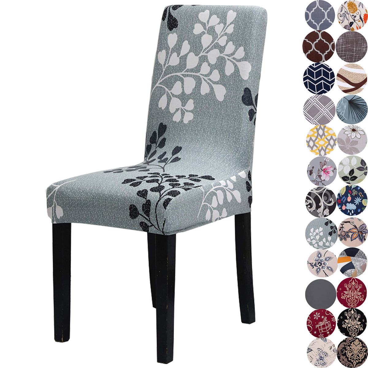 Stretchy Washable Parson Dining Chair Covers/Slipcovers Set of 4
