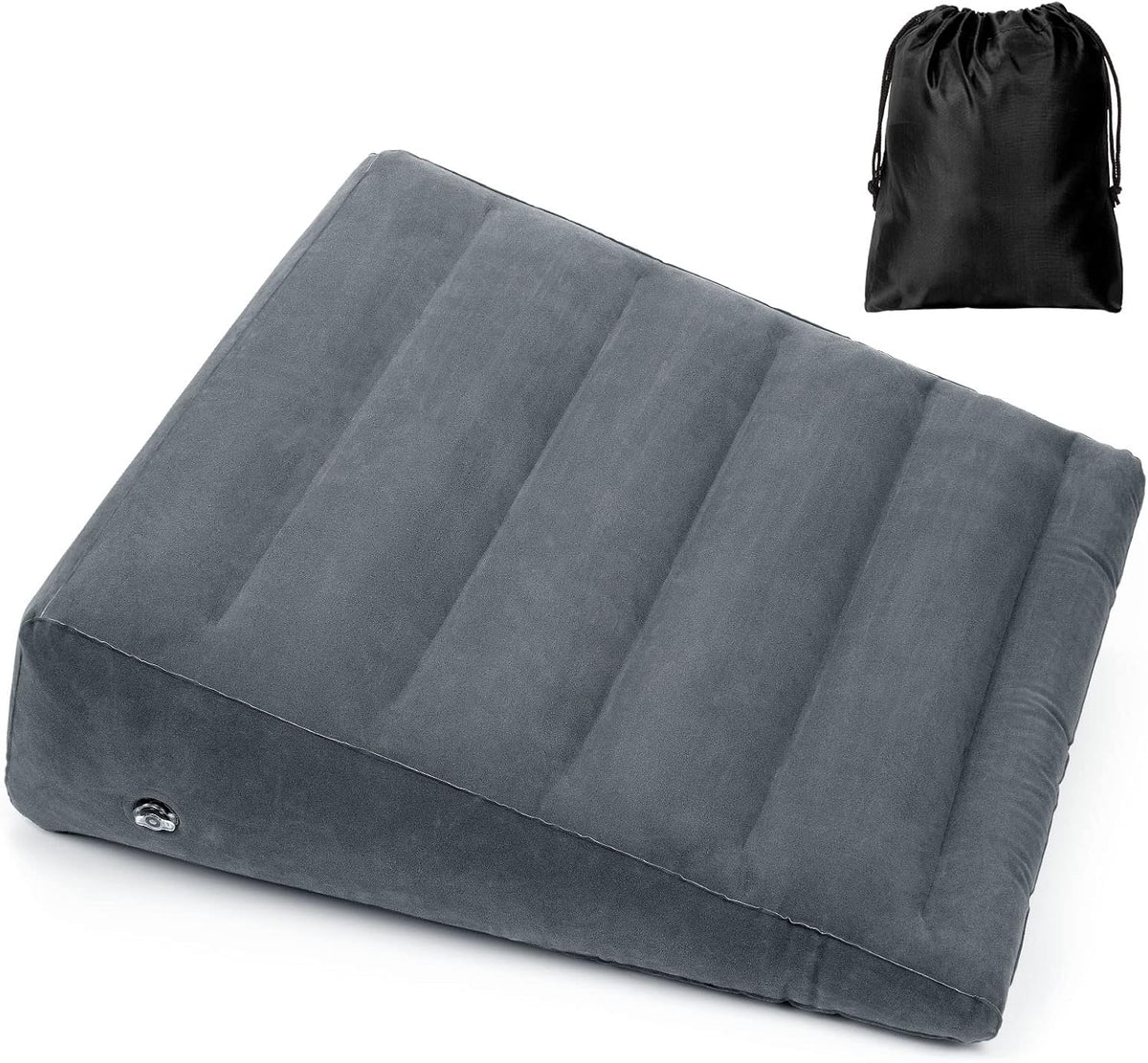 USHMA Inflatable Wedge Pillow, Portable Travel Wedge Pillow, Fast Inflation & Deflation Inflatable Wedge Pillows for Travel, Blow Up Sleeping Back Knee Bed