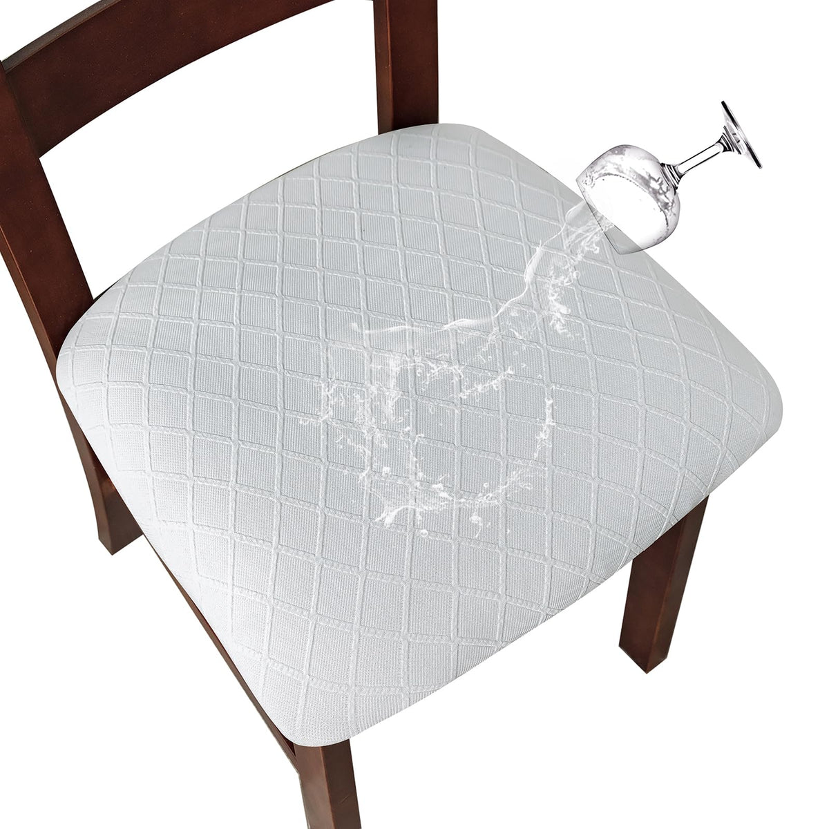 Genina Waterproof Seat Covers for Dining Room Chair Cushion Covers Set of 4