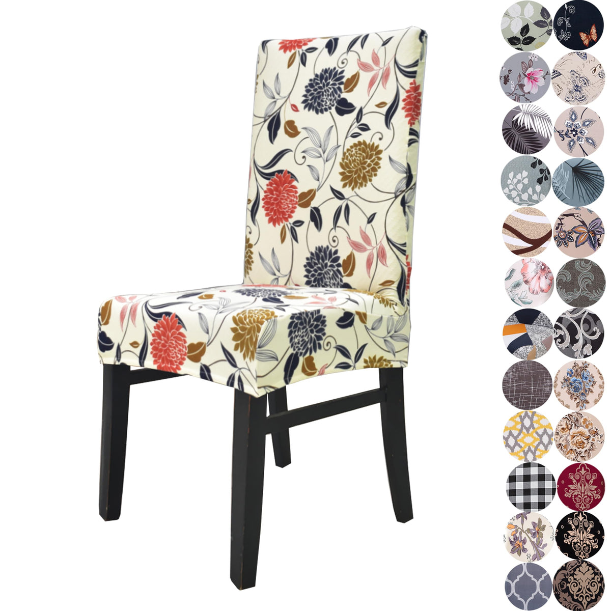 Stretchy Washable Parson Dining Chair Covers/Slipcovers Set of 4