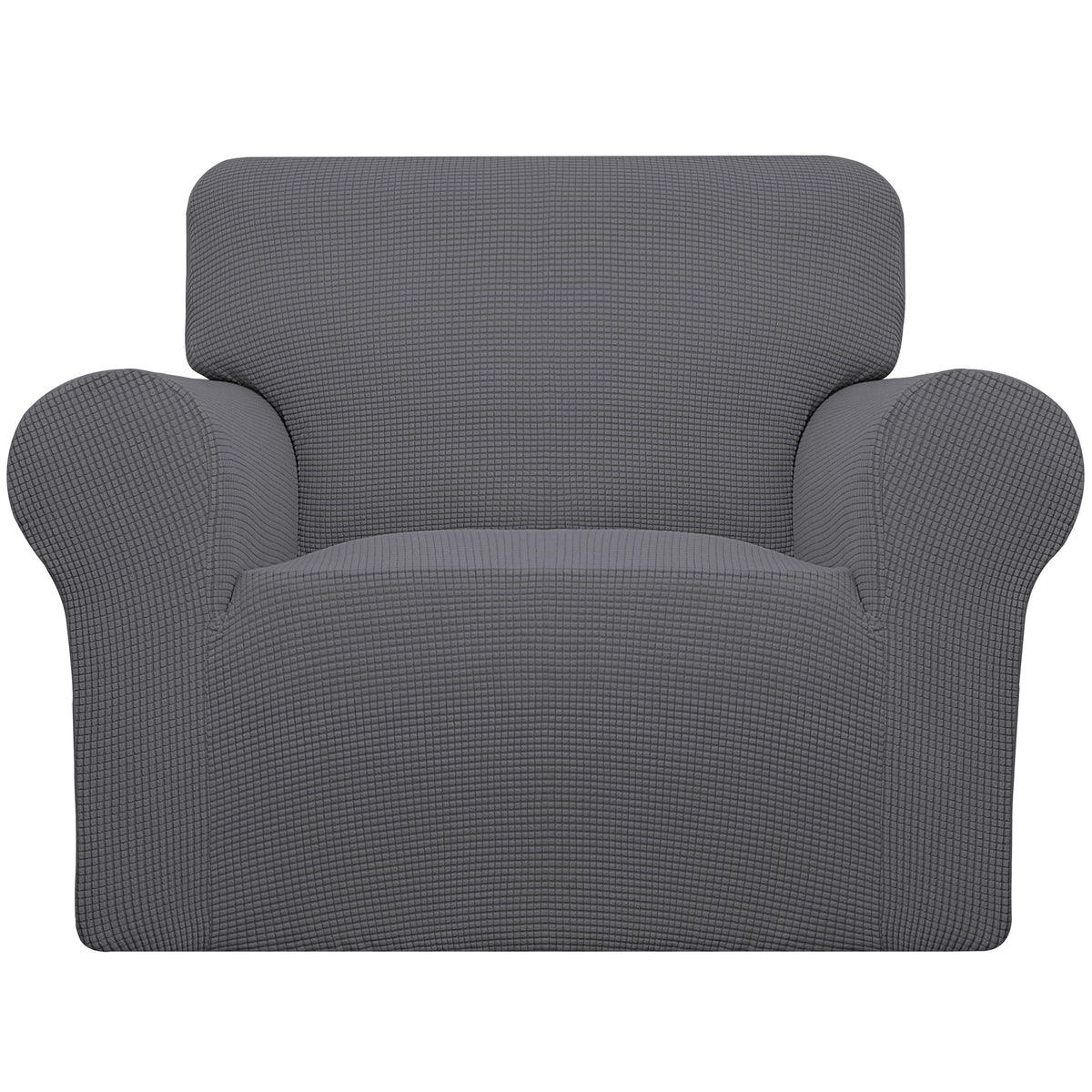 Easy-Going Stretch Chair Sofa Slipcover Washable Dark Gray