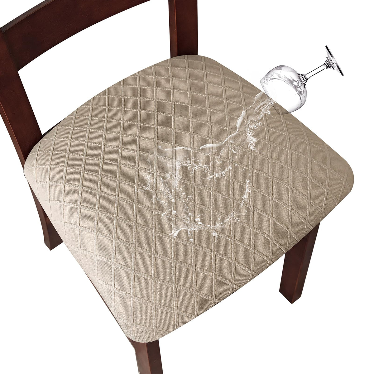Genina Waterproof Seat Covers for Dining Room Chair Cushion Covers Set of 4