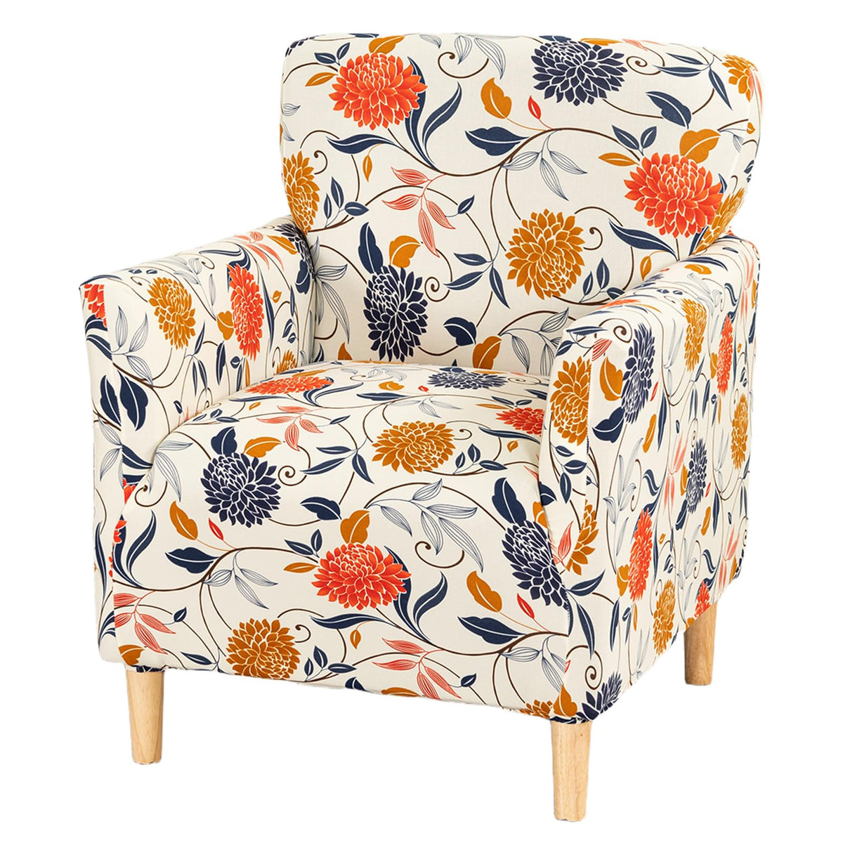 KRFOONN Chair Covers with Arms Armchair Slipcover for Living Room, Beige