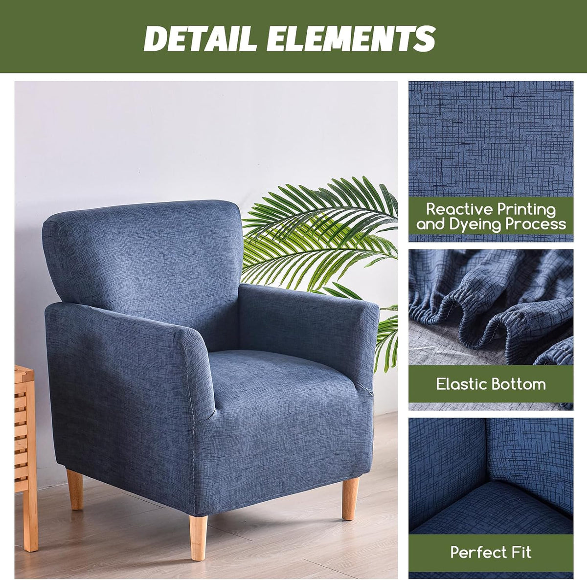 FUANGUI Banquet Armchair Slipcover Chair Covers with Arms
