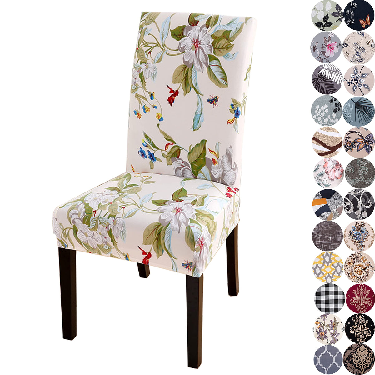Stretchy Washable Parson Dining Chair Covers/Slipcovers Set of 4