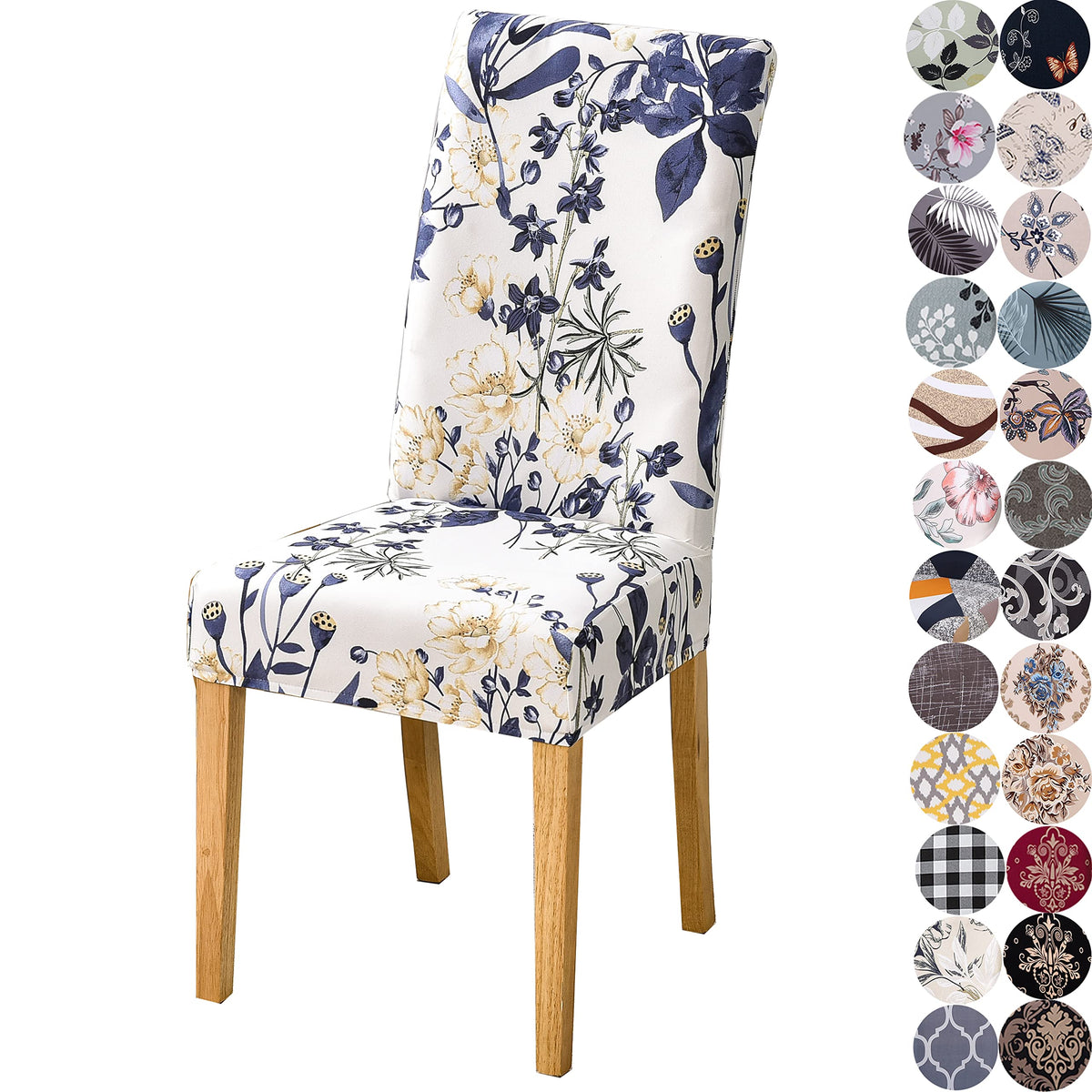 Stretchy Washable Parson Dining Chair Covers/Slipcovers Set of 4