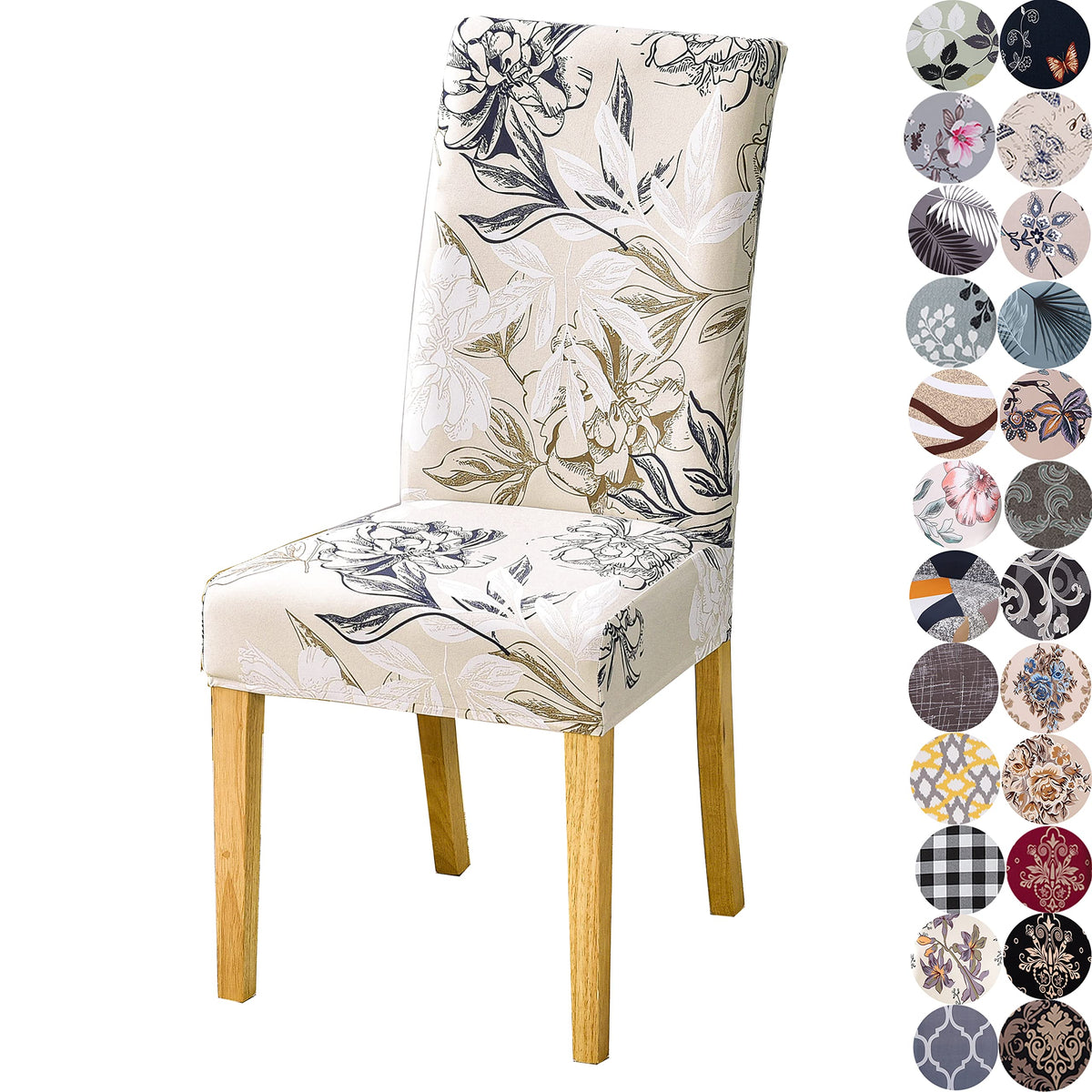Stretchy Washable Parson Dining Chair Covers/Slipcovers Set of 4