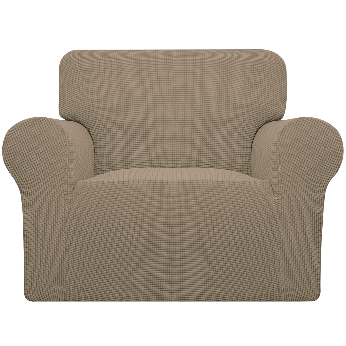 Easy-Going Stretch Chair Sofa Slipcover Washable Dark Gray