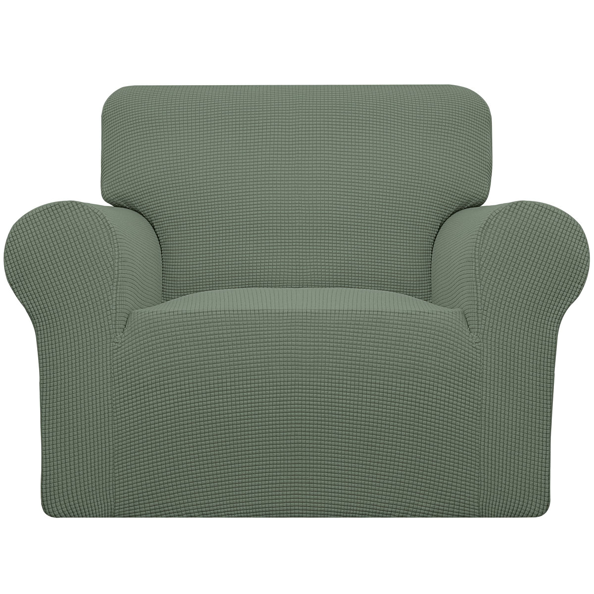 Easy-Going Stretch Chair Sofa Slipcover Washable Dark Gray