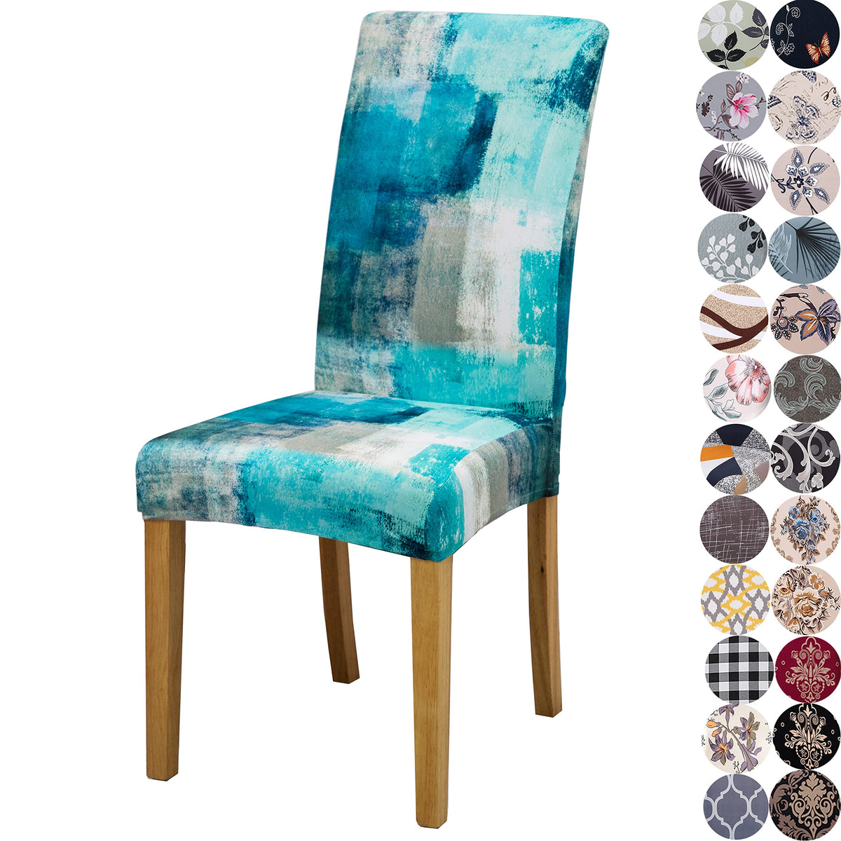 Stretchy Washable Parson Dining Chair Covers/Slipcovers Set of 4